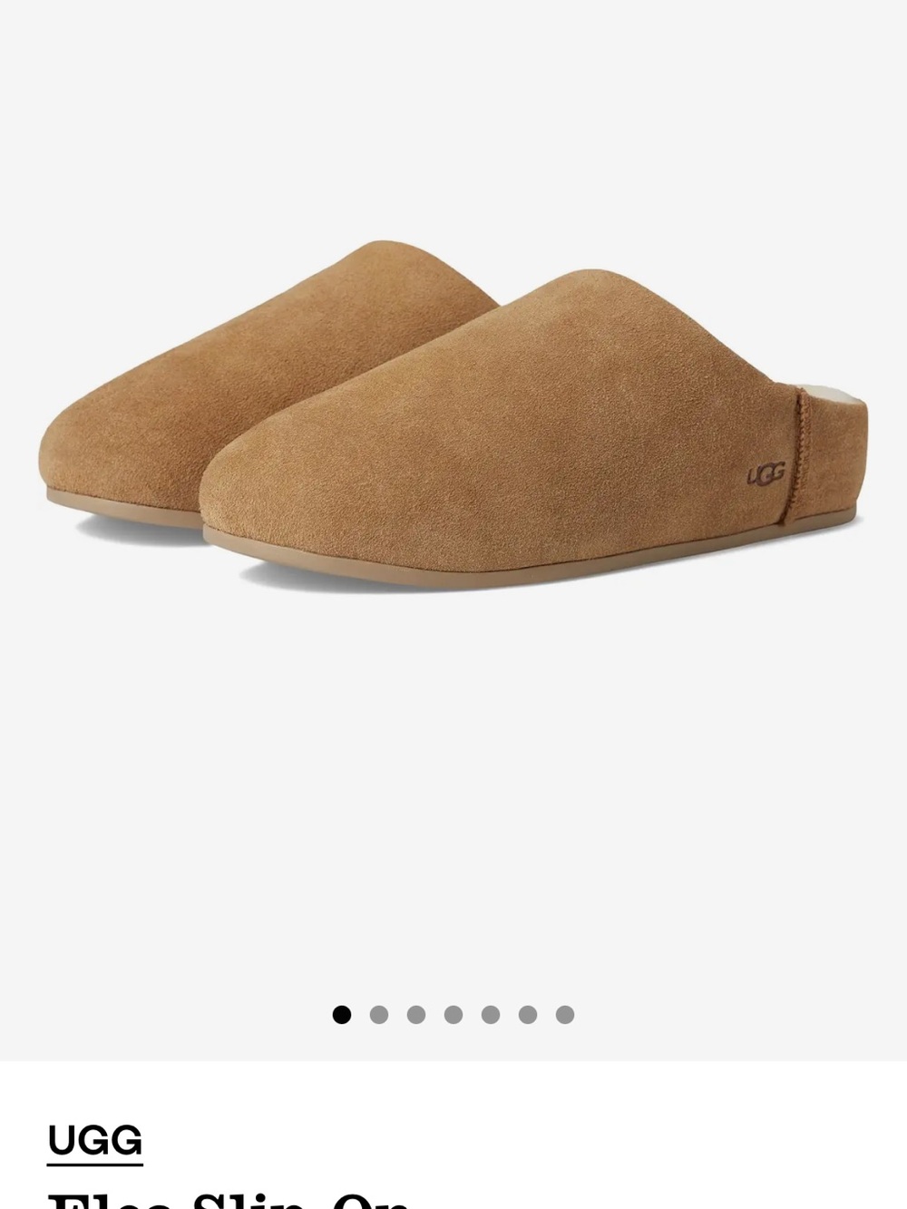 UGG Tan Suede Slip-On Mules